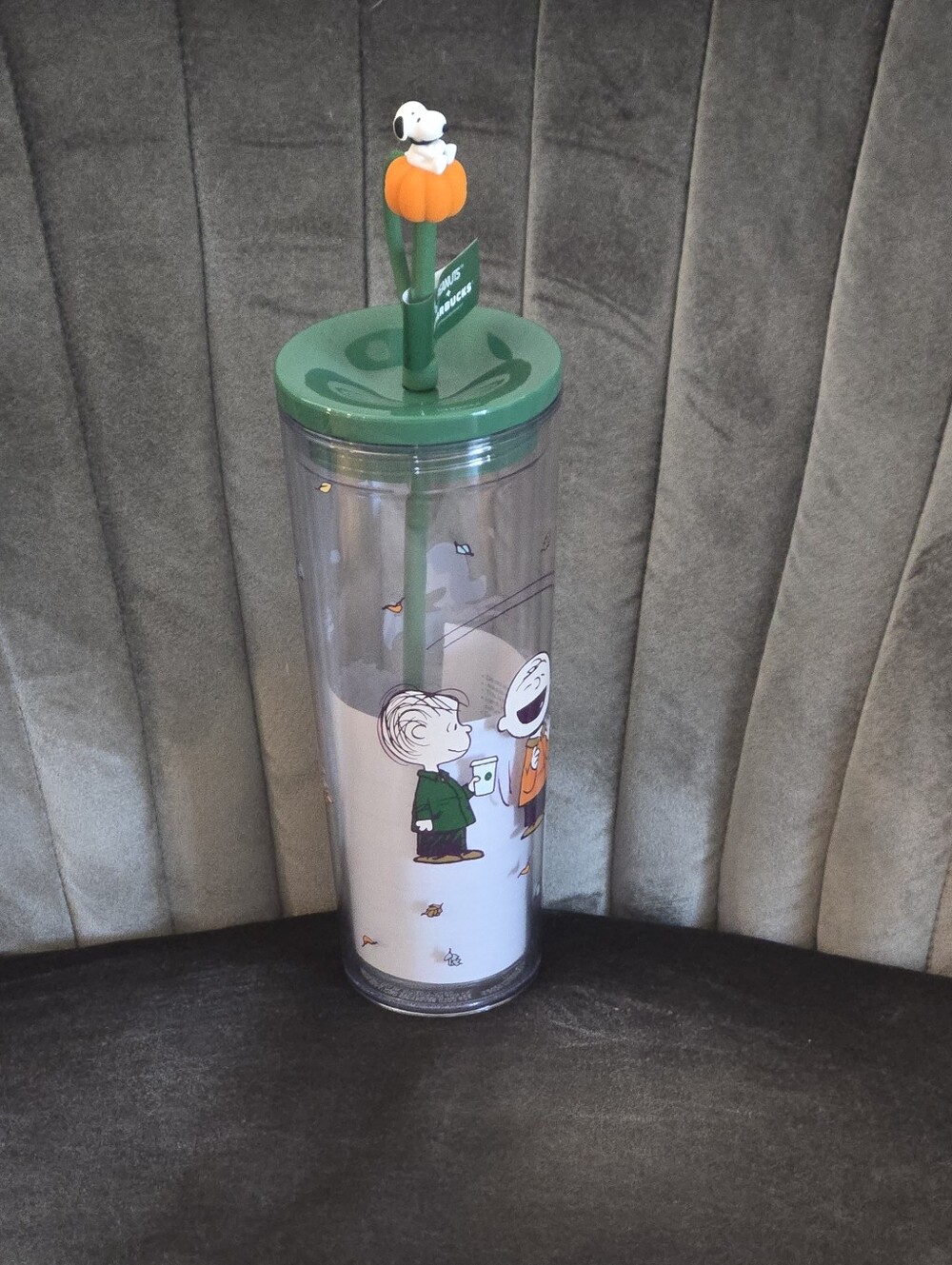 Starbucks Snoopy Pumpkin Tumbler with Straw - Peanuts